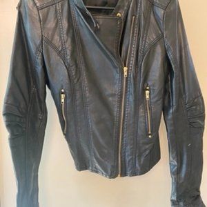 Faux Leather Moto Jacket